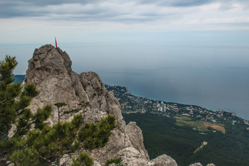 mountain view of the black sea