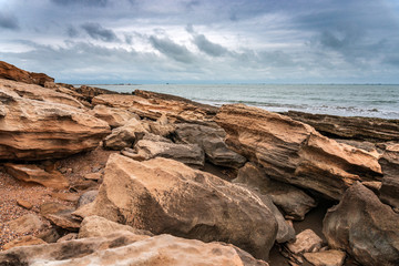 Rocks on the seashore