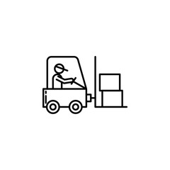 logistics loader. Signs and symbols can be used for web, logo, mobile app, UI, UX