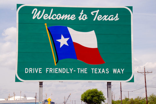 Welcome To Texas Sign