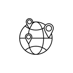 land location. Signs and symbols can be used for web, logo, mobile app, UI, UX