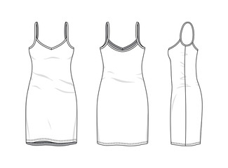 Blank clothing templates.