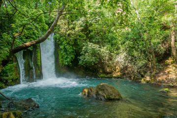 The Banias (Banyas) waterfall