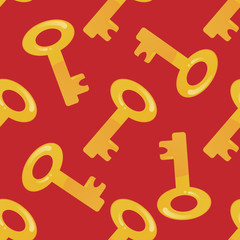 Key seamless pattern