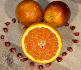 Delicious and healthy oranges, a charge of health.