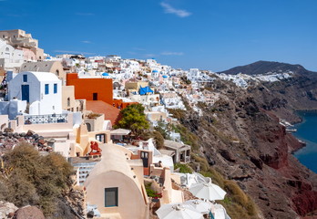 Oia cityscape, Santorini island, Greece