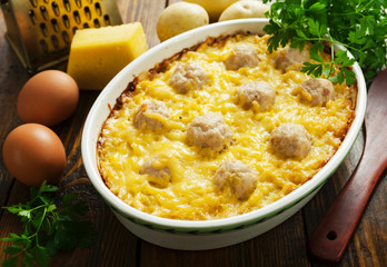 Homemade potato casserole