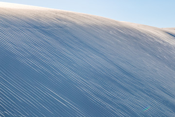 Ripples in the sand dunes, at White Sands National Monument, New Mexico