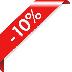 Corner Ribbon Banner Vector, Illustration