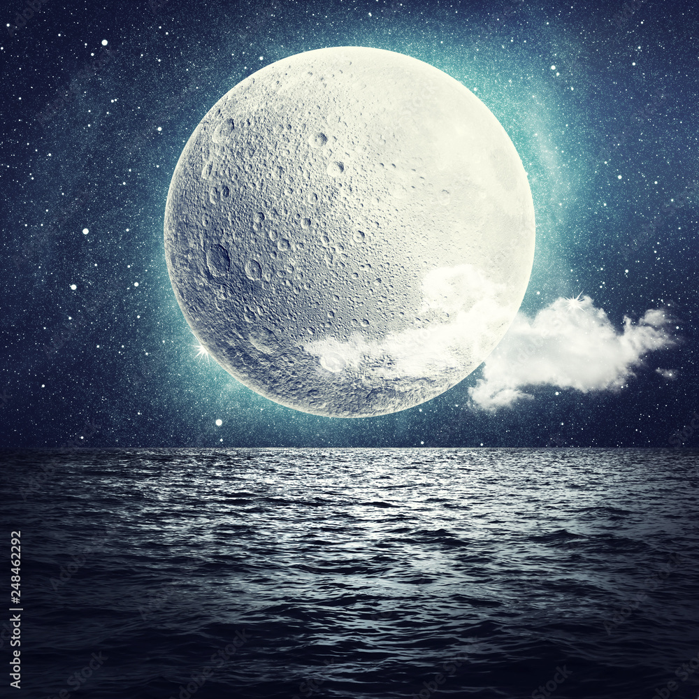 Wall mural moon