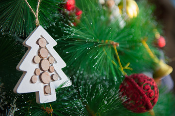 Decoration on the Christmas tree.