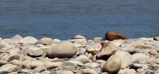 Stones in water
