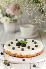 cake on a white background 