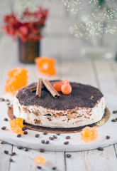 cake on a white background 