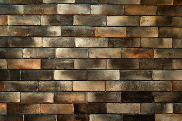 Brick Wall Texture Background. Luxury Gold Shade Backdrop. Contemporary for Interior and Exterior Design