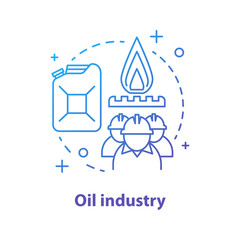 Oil industry concept icon