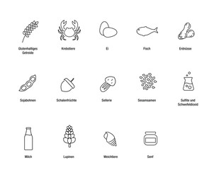 Food Allergen Icons
