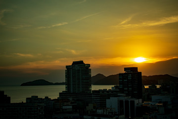 Fototapeta premium Sunset in Santos