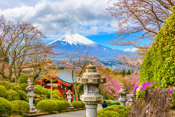 Gotemba City, Japan with Mt. Fuji