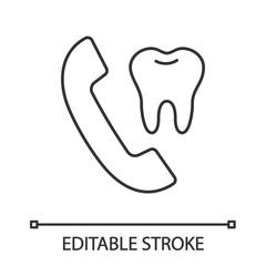 Dentist appointment linear icon