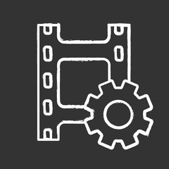 Video settings chalk icon