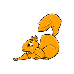funny cartoon squirrel