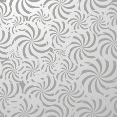 Vector illustration with spiral pattern on gray grunge background.