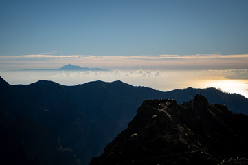 Dämmerung in den Bergen von La Palma