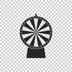 Lucky wheel icon isolated on transparent background. Flat design. Vector Illustration