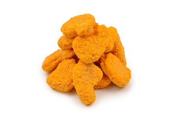 Nuggets isolated on a white background.