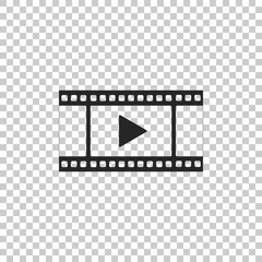 Fototapeta premium Play Video icon isolated on transparent background. Flat design. Vector Illustration