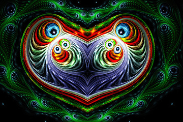 3d abstract computer generated fractal design.Fractal is never-ending pattern.Fractals are infinitely complex patterns that are self-similar across different scales..