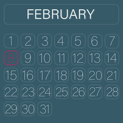 Calender Page February 8