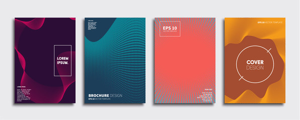 Fototapeta premium Minimal Vector cover designs. Future Poster template.