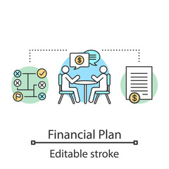 Business planning concept icon