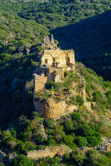 Fototapeta premium Montfort Castle in the Upper Galilee region