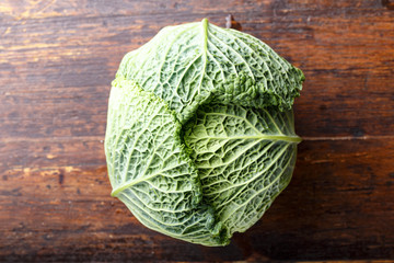 savoy cabbage head