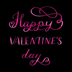 Lettering - happy valentines day