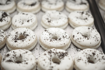 White cookies n creme donuts
