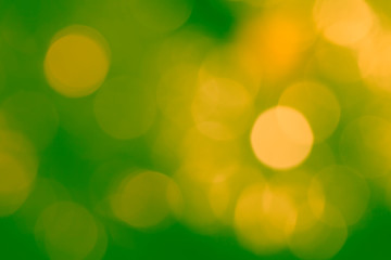 Green and yellow abstract background with bokeh