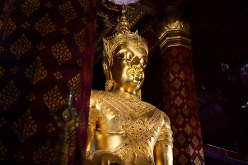 Buddhism statue in a temple in Thailand 