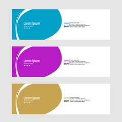 modern banner background template vector