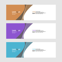 modern banner background template vector