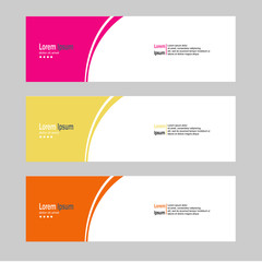 modern banner background template vector