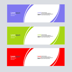 modern banner background template vector