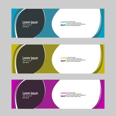 modern banner background template vector