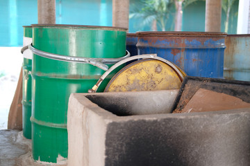 stove for heating mushroom bag in farm