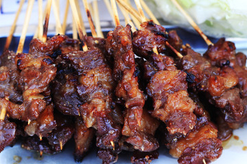 meat on the grill