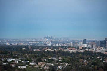 Fototapeta na wymiar Los Angeles Winter View