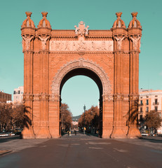 triumphal arch, barcelona, ​​spain